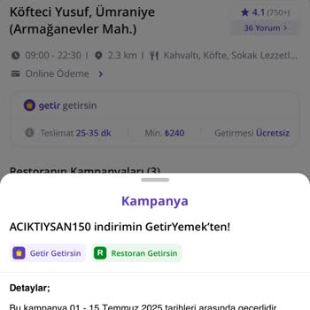 Getir'de İndirim Kodu Sorunu Ve Yetersiz Canlı Destek Deneyimi
