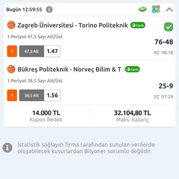 Canlı Bahis Kuponum Onaylanmadı Ve Sonradan Geçersiz Sayıldı