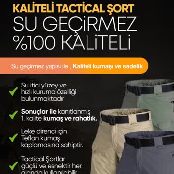 Taktikal Şort Ürünleri Yırtık Delik Geldi