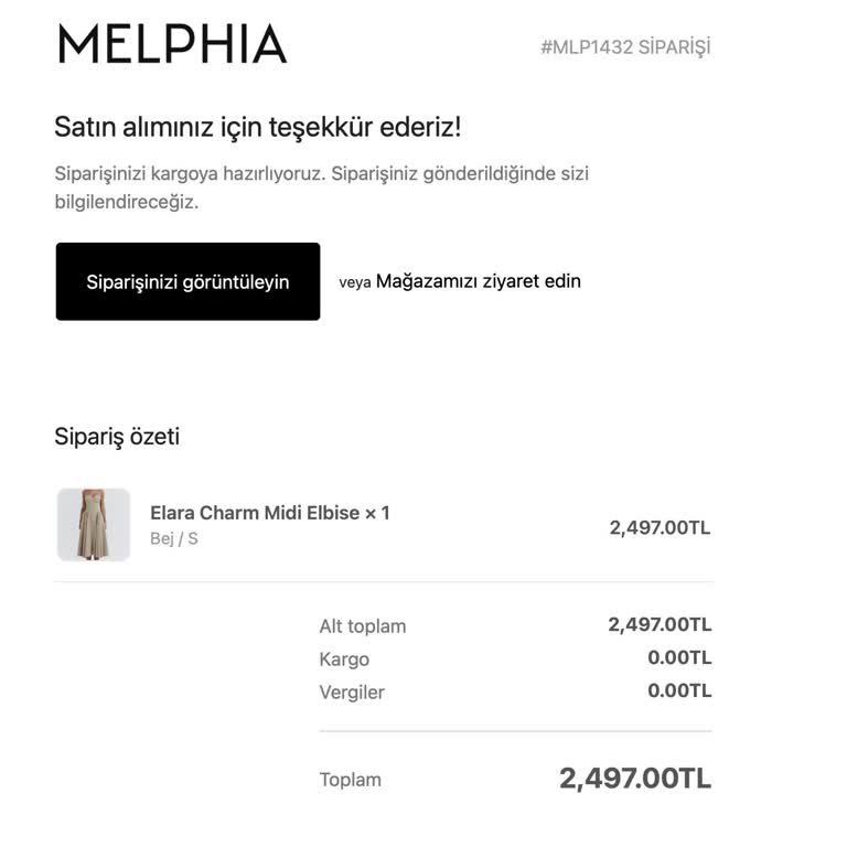 Aldığım Elbise Görsellerden Farklı Ve Siteye Ulaşamıyorum