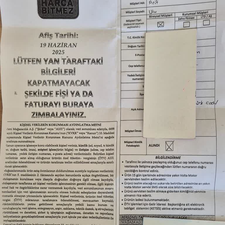 A101'den Alınan Volta Motorun Teslimatında Söz Verilen Süre Aşıldı, Mağduriyet Yaşıyorum