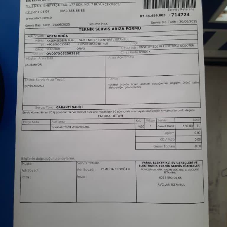 Arızalı Scooter İadesi İçin 1 Aydır Sonuç Alamıyorum