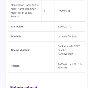 Cepte Kamp | Ceptekamp.com Ne Siparişimi Gönderiyorlar, Ne De Para İadesi Yapıyorlar