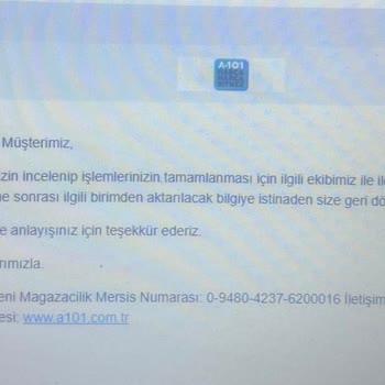 A101'den Alınan Oturma Grubunun Kırık Gelmesi Ve İade Sürecinde Yaşanan Sorunlar