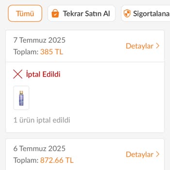 Sipariş İptali Sonrası Fiyat Artışı Mağduriyeti