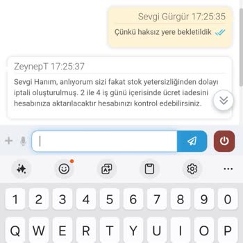 Stokta Olmayan Ürün İçin Para Alınıp İade Yapılmadı