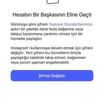 Instagram Hesabım Başkasının Eline Geçti, Şifremi Değiştiremiyorum