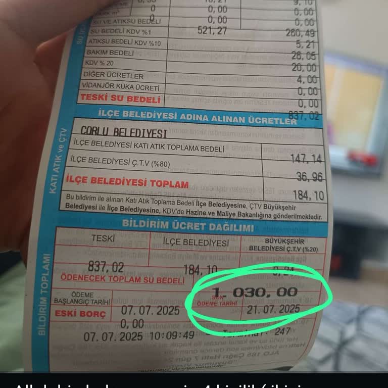 Su Faturasında Anormal Artış Ve Haksız Faturalandırma