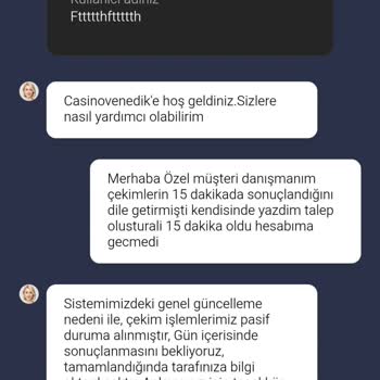 Çekim Talebimde Ödeme Yapılmadı Ve Güncelleme Bahanesi Sunuldu