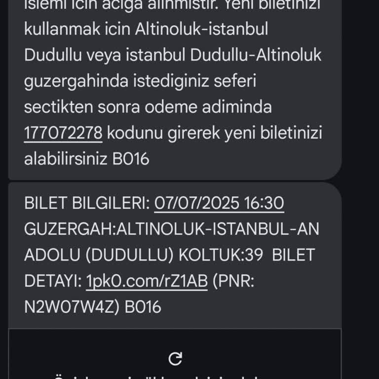 Bilet Açığa Alındıktan Sonra Otobüse Alınmama Ve Ücret İadesi Sorunu