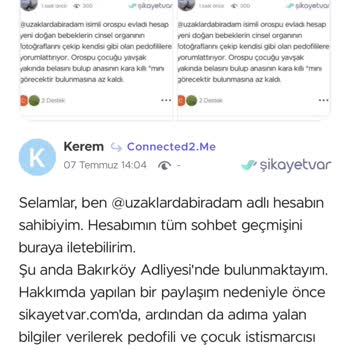 Anonim Hesaptan Asılsız İftiralara Maruz Kaldım, Acil Önlem Alınmalı