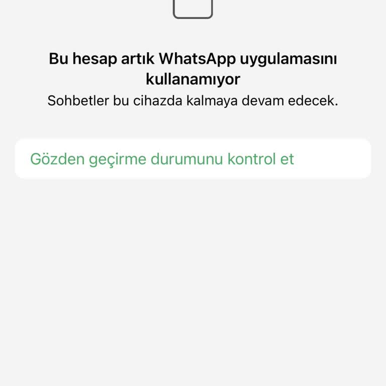 WhatsApp Hesabına Erişim Sorunu