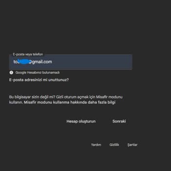 Kanal İsmimle Gmail Hesabı Açamıyorum