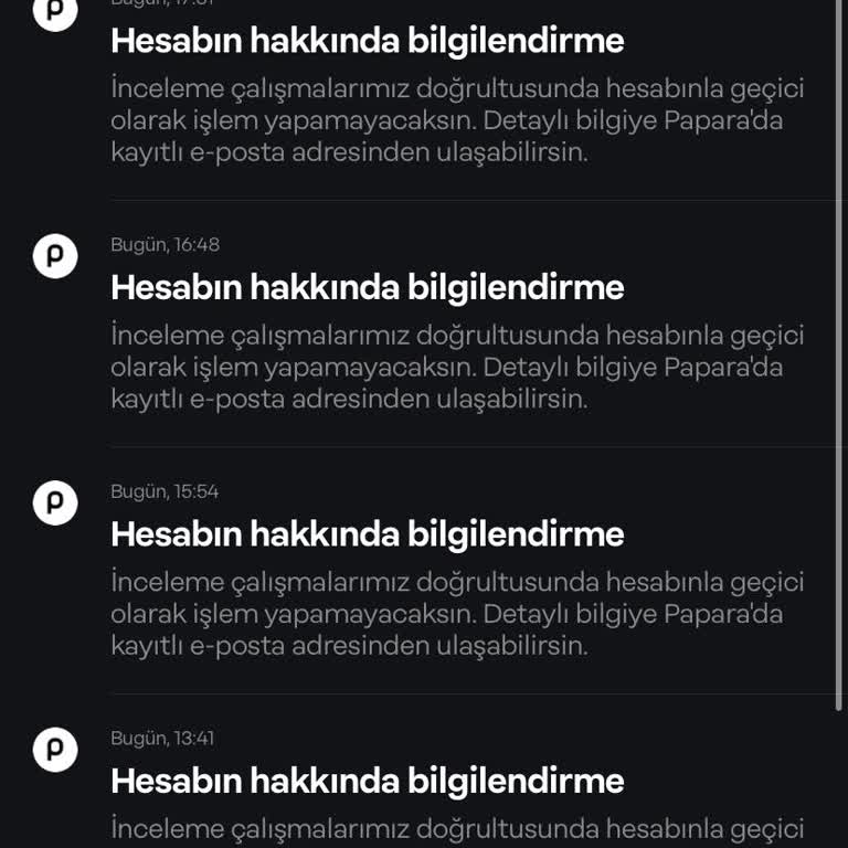 Papara Hesabım Kapalı, Anket Bildirimi Gelmedi Ve Bakiyeme Ulaşamıyorum