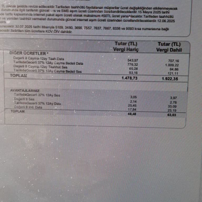 Türk Telekom'dan Anlaşmaya Uymayan Faturalar Ve Anlaşılmaz Cayma Bedelleri