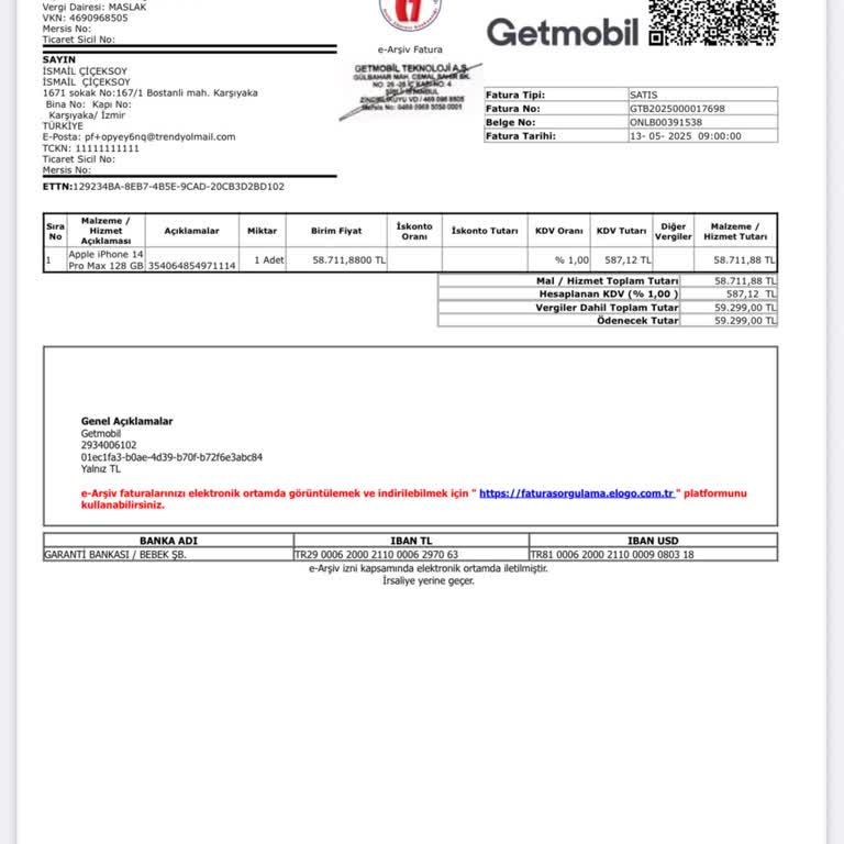Yenilenmiş İphone 14 Pro Max Siparişimde E-sim Sorunu Ve Cihazın Teslim Edilmemesi
