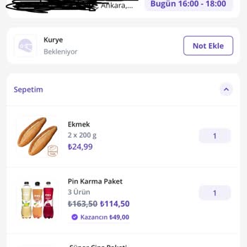 Getir Büyük Siparişim Saatlerdir Teslim Edilmedi