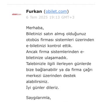 Obilet'ten Alınan Biletin Faturası Bir Türlü Ulaştırılmıyor