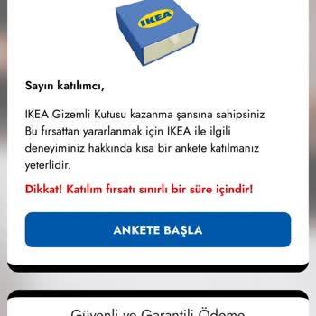 İnternette Karşılaşılan Sahte IKEA Ücretsiz Kutu Sitesi Nedeniyle Kartımdan Para Çekildi