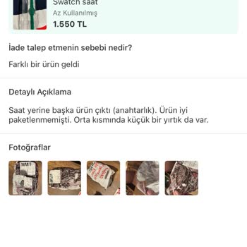 Dolap Üzerinden Yaptığım Saat Satışında Yaşadığım Mağduriyet