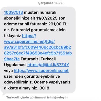 İptal Sonrası Ödenen Cayma Bedeline Rağmen Fatura Mesajı Gelmesi
