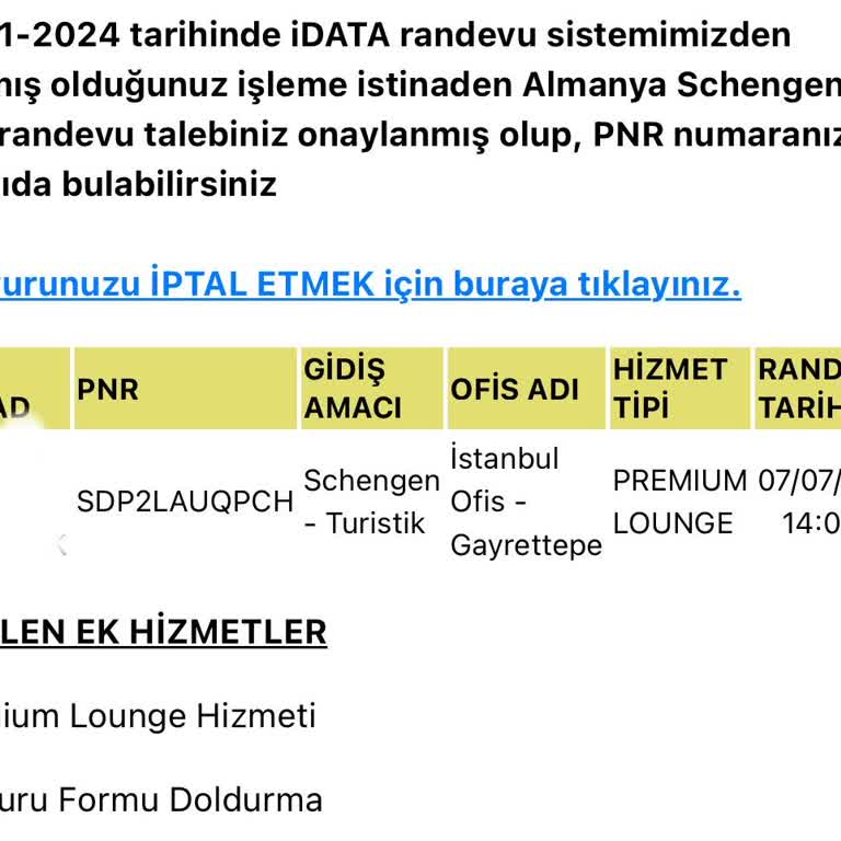 Eksiksiz Evrakla Vize Başvurusu Kabul Edilmedi, Randevum İptal Edildi