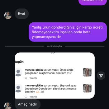 Yanlış Ürün, İlgisiz Müşteri Hizmeti Ve Adres Hatası