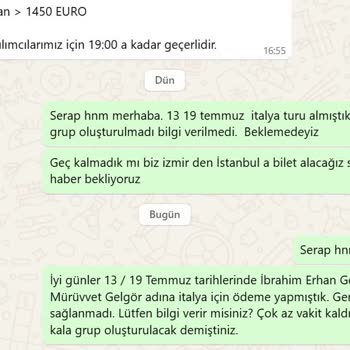 Güvenimi Sarsan Tur Şirketi Deneyimi: Param Gitti, Muhatap Yok