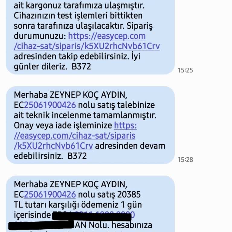 Ödeme Sözü Yerine Getirilmedi, Cihazım Teslim Edilmedi