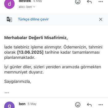 Pera Tur'dan Ücret İadesi Ve İletişim Sorunu: Mağduriyetim Giderilmiyor