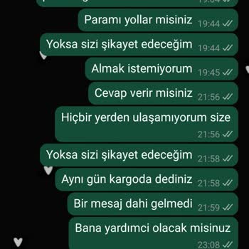 Sipariş Sonrası Ulaşamama Ve Para İadesi Sorunu