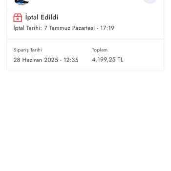 İndirimli Ürün Siparişim Habersizce İptal Edildi