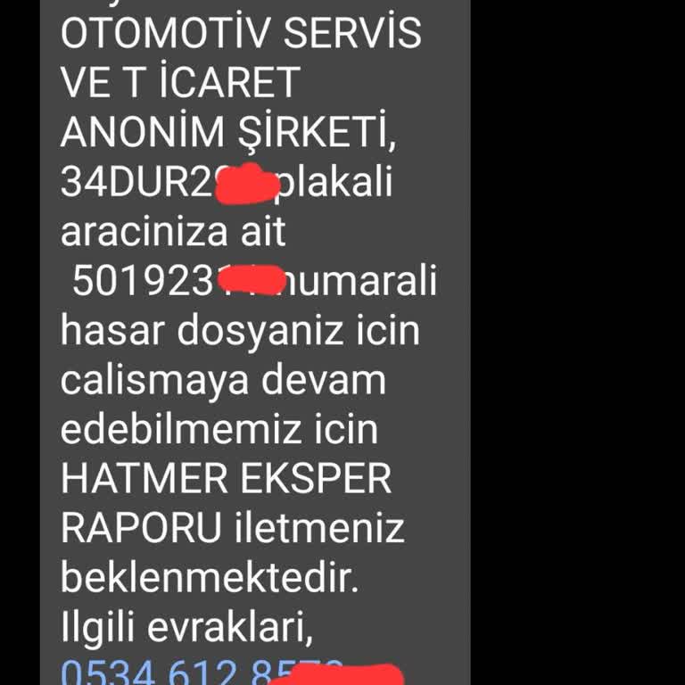 Değer Kaybı Başvurumda Eksper Raporu Sürecinde Mağduriyet Yaşıyorum