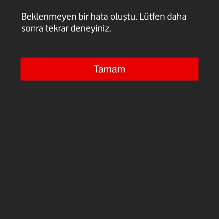 Vodafone Hediye Çarkı Sürekli Hata Veriyor, Kullanılamıyor