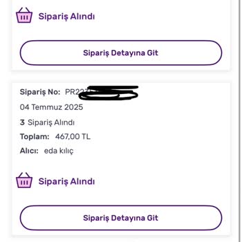 Siparişim Günlerdir Transfer Sürecine Bile Alınmadı