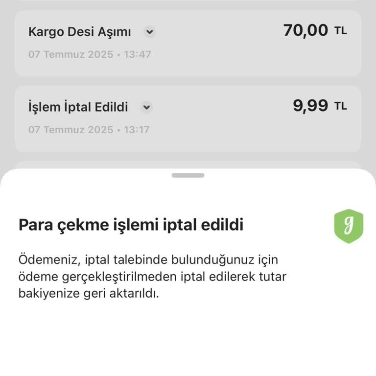 Gardrops'ta Satış Sonrası Ödeme Gecikmesi Ve İptal Sorunu