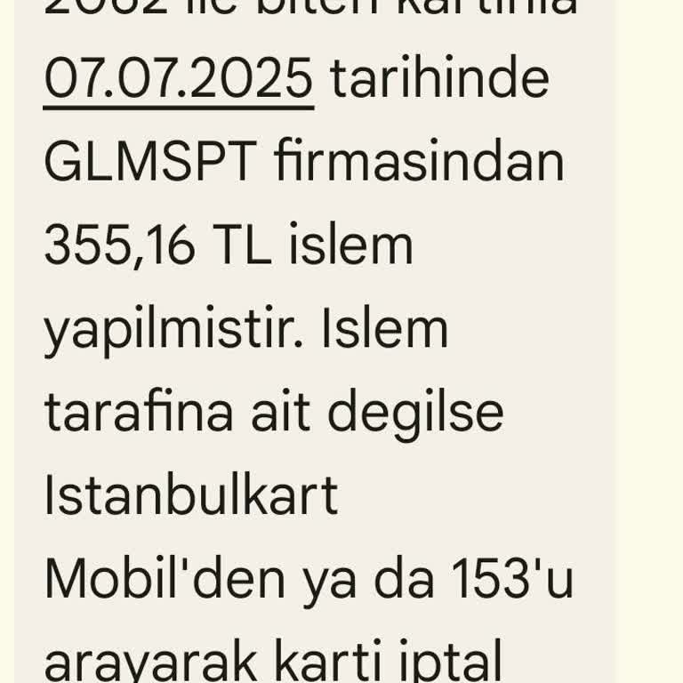 Haberim Olmadan İstanbul Plus Kartımdan Para Çekildi