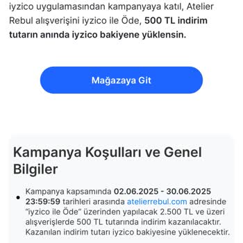 Kampanya Şartlarına Uymama Gerekçesiyle İndirimim Yüklenmedi