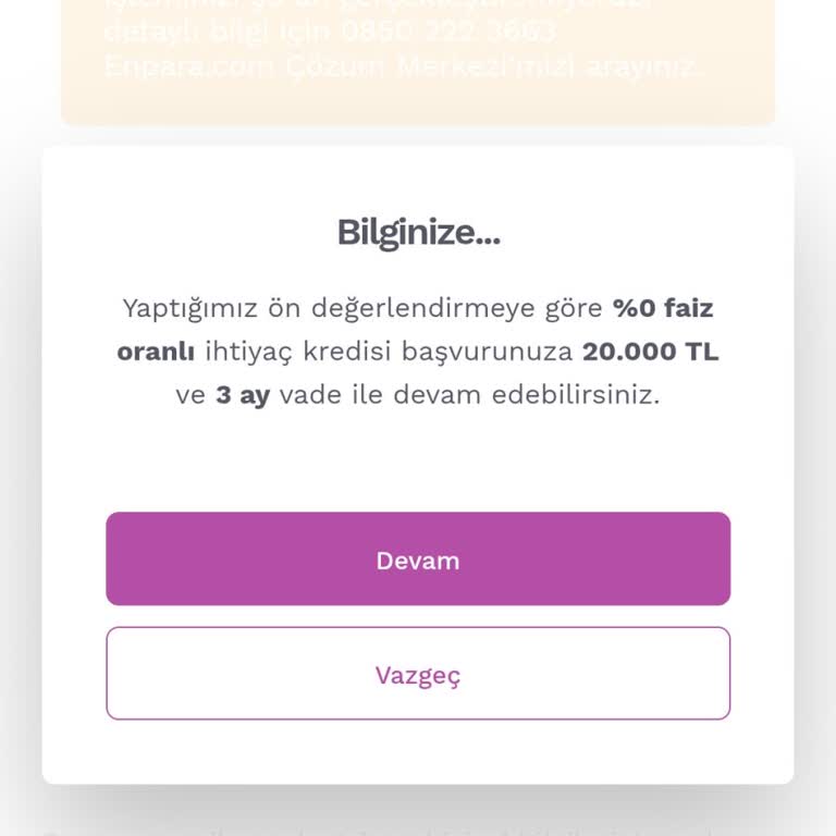 Enpara'nın Faizsiz Kredi Kampanyasında Müşteri Beklentisinin Karşılanmaması