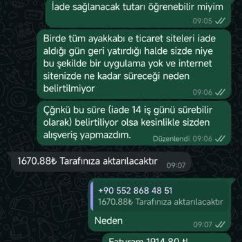 İade Süreci Ve Ürün Kalitesi Konusunda Yaşanan Sorunlar
