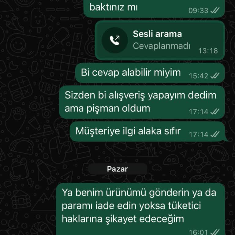 Ürün Teslimatı Ve İletişim Sorunu Yaşadım