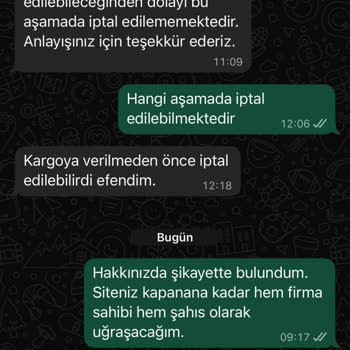 50 Gündür Teslim Edilmeyen Sipariş Ve Yanıltıcı Bilgilendirme