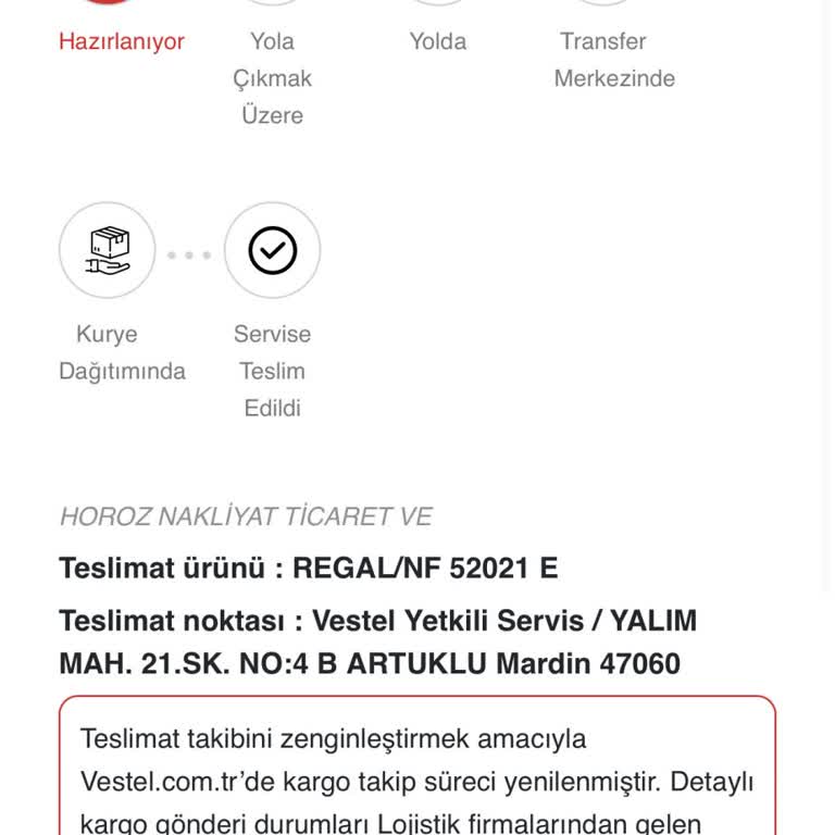 Vestel Regal Buzdolabı İade Sürecinde Teslimat Belirsizliği