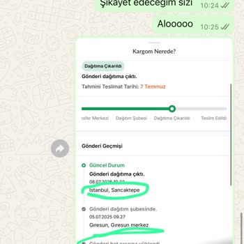 Kargo Firmasıyla İletişim Kurulamıyor, Siparişim Teslim Edilmiyor