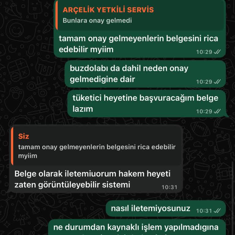 Arçelik Ürünlerinde Sürekli Sorun Ve Yetersiz Garanti Hizmeti
