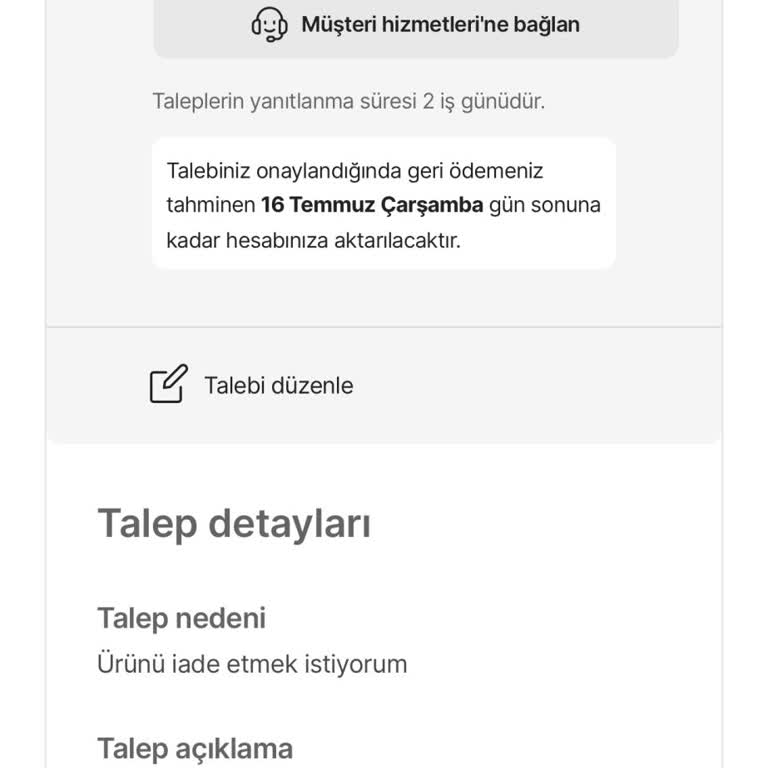 Yanlış Ürün Gönderimi Ve İade Sürecinde Destek Eksikliği