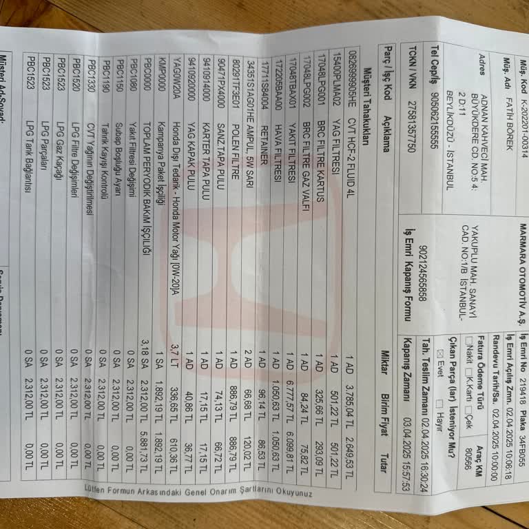 Yüksek Bakım Ücreti Ve Yetersiz Servis Hizmeti Sonrası Hayal Kırıklığı