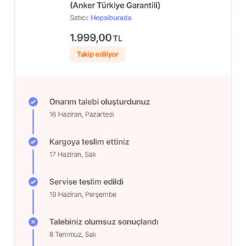 Sanal İletişim 1 Ay Bekledim, Kulaklığım Tamir Edilmeden Geri Gönderildi