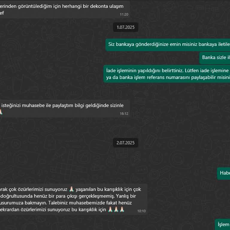 İade Sürecinde Sürekli Oyalama Ve İletişim Sorunu