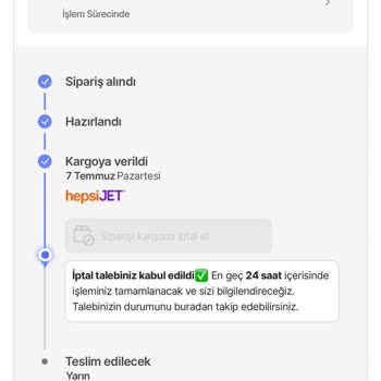 Kargo Sürecinde Ürün İptali Ve Yanıltıcı Müşteri Bilgilendirmesi